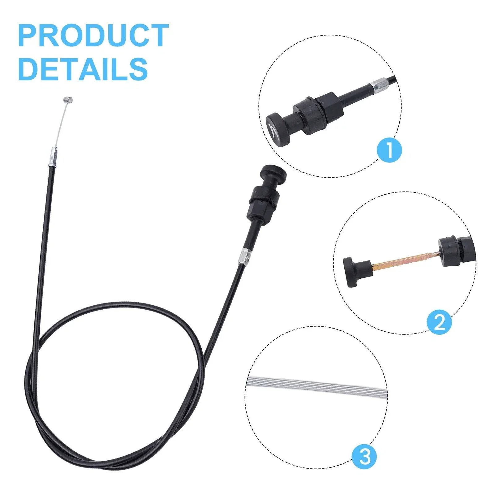 97cm Wire Push-Pull Choke Cable for Foreman Rubicon 500 TRX5 (2001���2003)