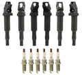 Set of 6 Ignition Coils with Spark Plugs for BMW (OEM)