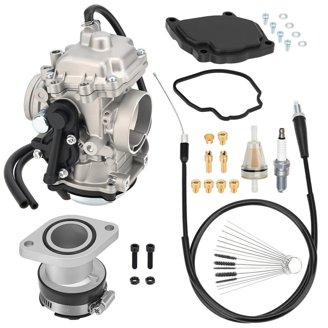 Carburetor & Intake Manifold Boot for Yamaha Bear Tracker 250 YFM250X (1999–2004)