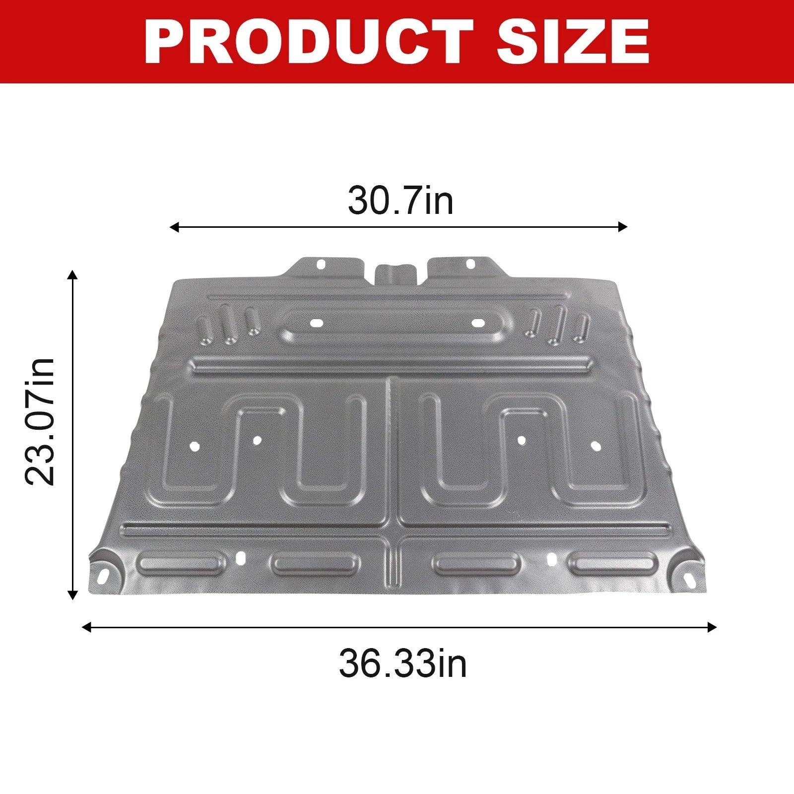 Manganese Steel Splash Panel Shield for Ford F-150 (2015–2024)
