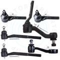 6x Front Inner Outer Tie Rod End & Pitman Arm for Chevrolet Blazer S10 (1983–2005)