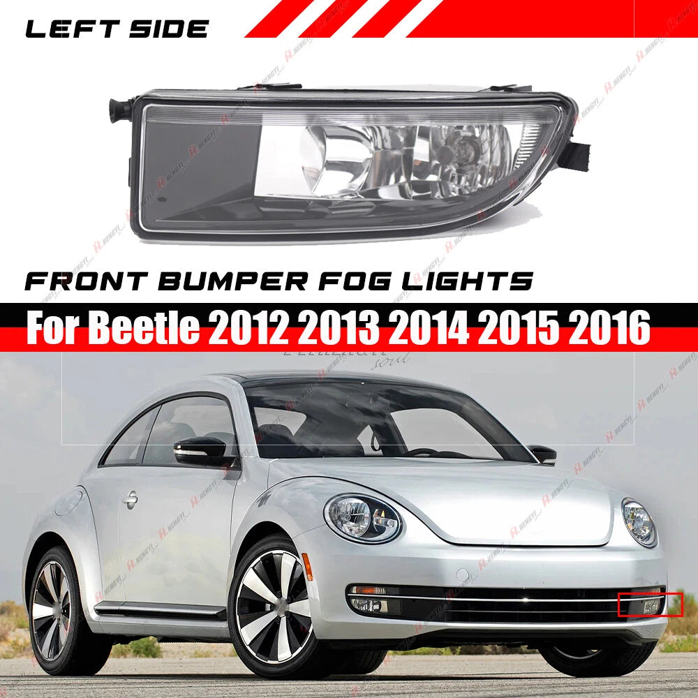 Front Bumper Fog Light Lamp for Beetle (2012–2016) Left Side Clear 1PCS