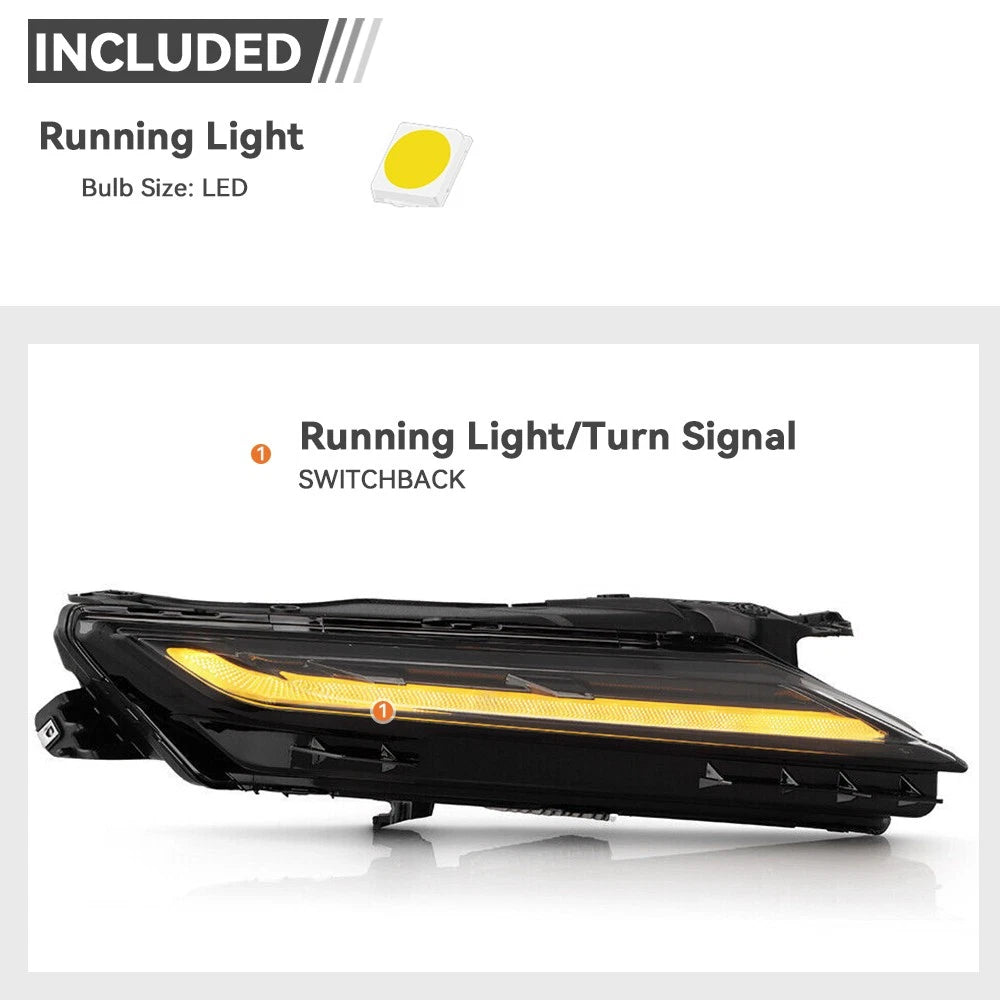 LED DRL Daytime Running Light Signal Light Set for Chevy Blazer (2023–2026)