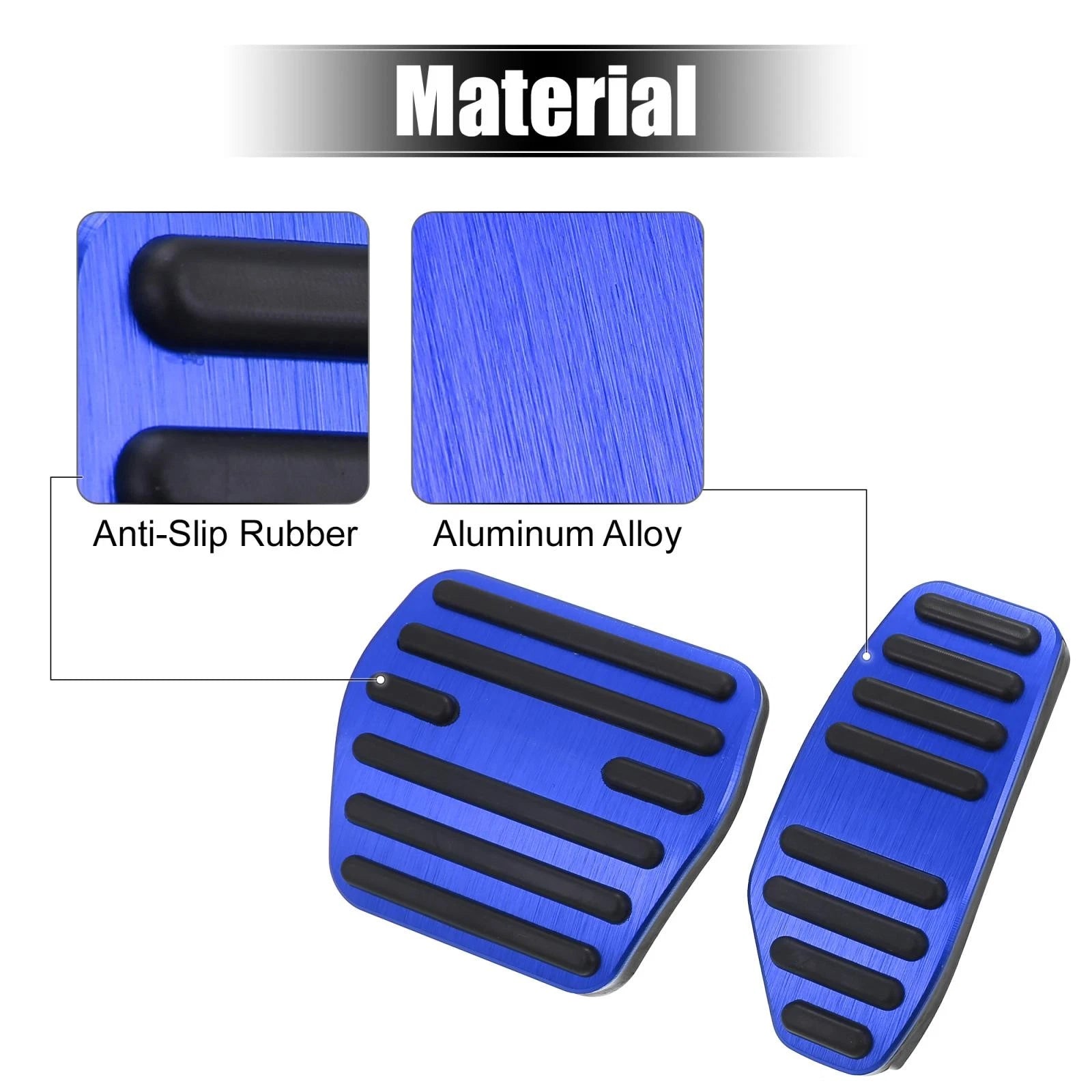 Set of 2 Anti Slip Brake and Gas Pedal Covers for Nissan Kicks (2017–2023)