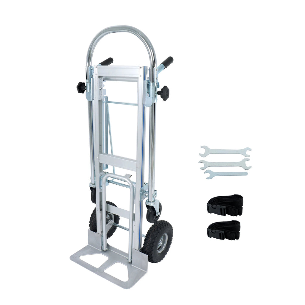 4-in-1 Aluminum Folding Hand Truck Trolley (1000 lbs Capacity)