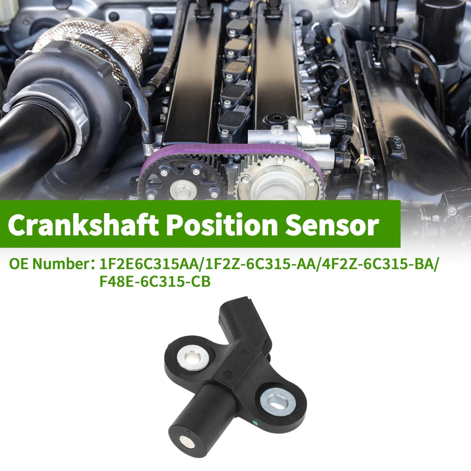 Crankshaft Position Sensor for Ford F-150 (1997–2008) 1F2E6C315AA 1 Pc