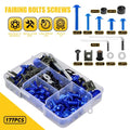 177X Complete Fairing Blue Bolts Kit for Motorcycle Windshield (V)