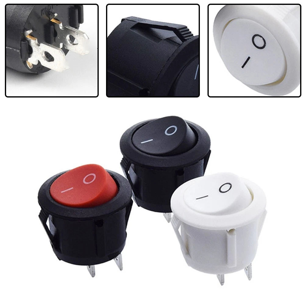 Rocker Switches SPST 2 Pin for Camper (6A250V)