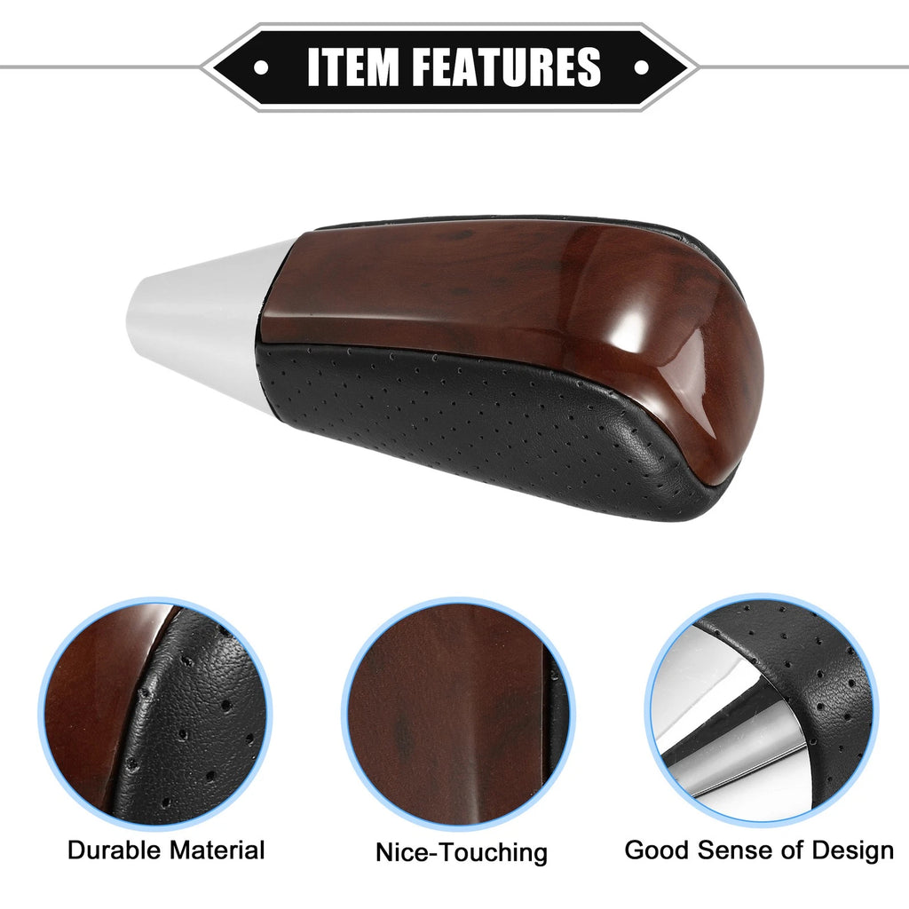Automatic Gear Shift Knob for Toyota Land Cruiser (2008–2021) Drilled Wood Grain
