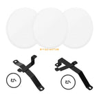 White Number Plate Kit for Honda Z50 Z50R (1979–1987) - Brackets & 3 Plates