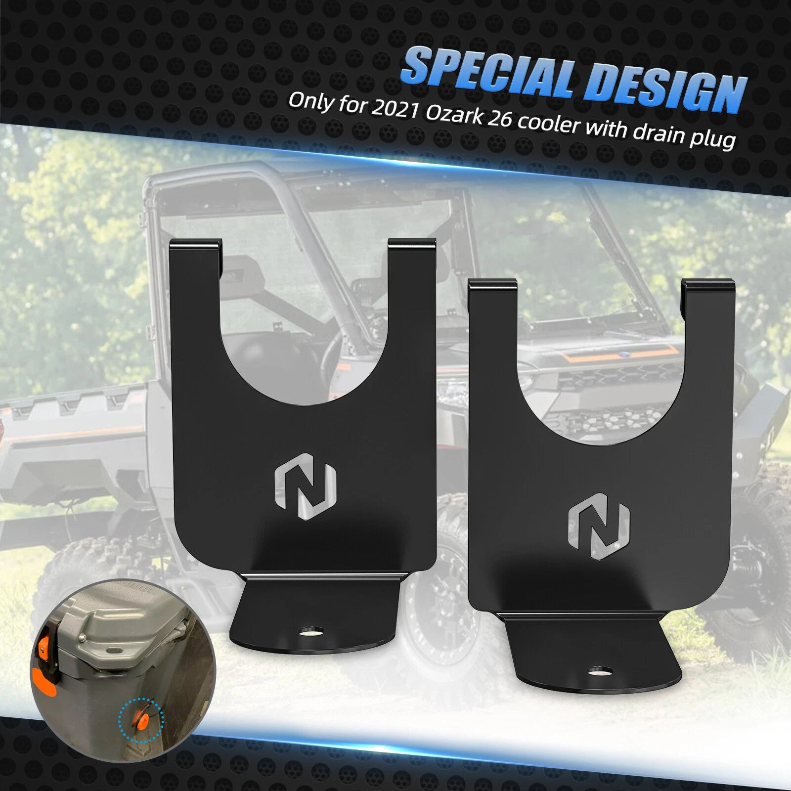 Cooler Mounting Bracket for Polaris RZR XP 1000 (2015–2020)