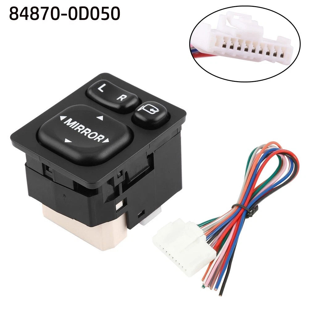 Master Power Mirror Switch for - ABS Plastic, Black