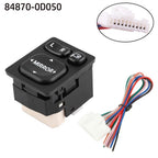 Master Power Mirror Switch for - ABS Plastic, Black
