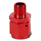 12-AN Female Flare to 1/2" NPT Male Red Aluminum B-Nut Swivel Coupler Fitting