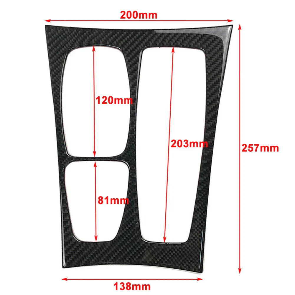 Carbon Fiber Black Gear Shift Box Trim for BMW E70 X5 E71 X6 (2008-2013)