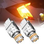Set of 2 AUXITO 3157 3156 23-LED Amber Turn Signal DRL Bulbs