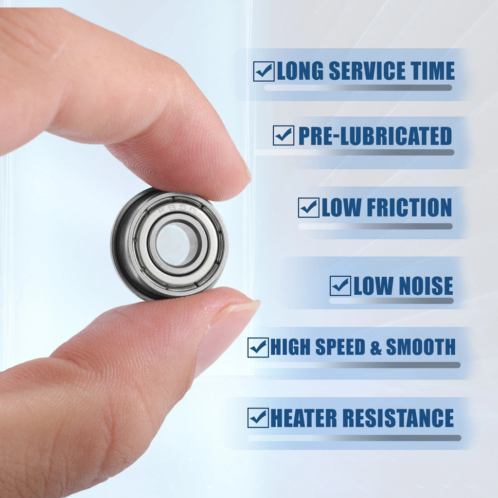 10 Pcs F696ZZ Flanged Deep Groove Ball Bearings for Various Models 