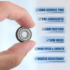 10 Pcs F696ZZ Flanged Deep Groove Ball Bearings for Various Models 