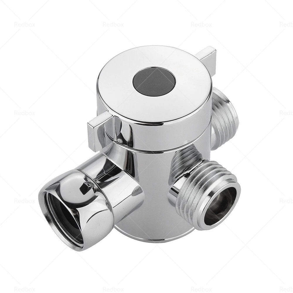 3-Way T-Adapter Valve for Toilet Bidet Shower Head (1/2 in)