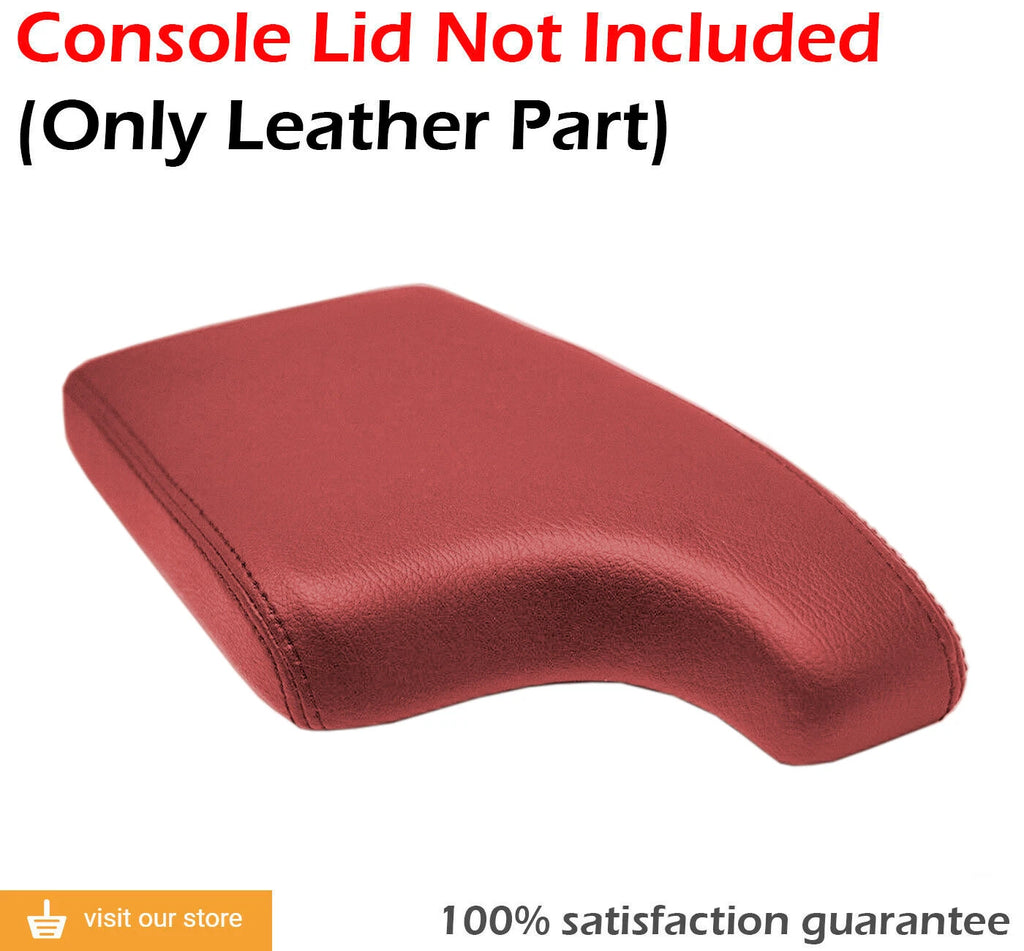 Center Console Lid Armrest Cover for Acura ILX (2013–2022) Red Leather