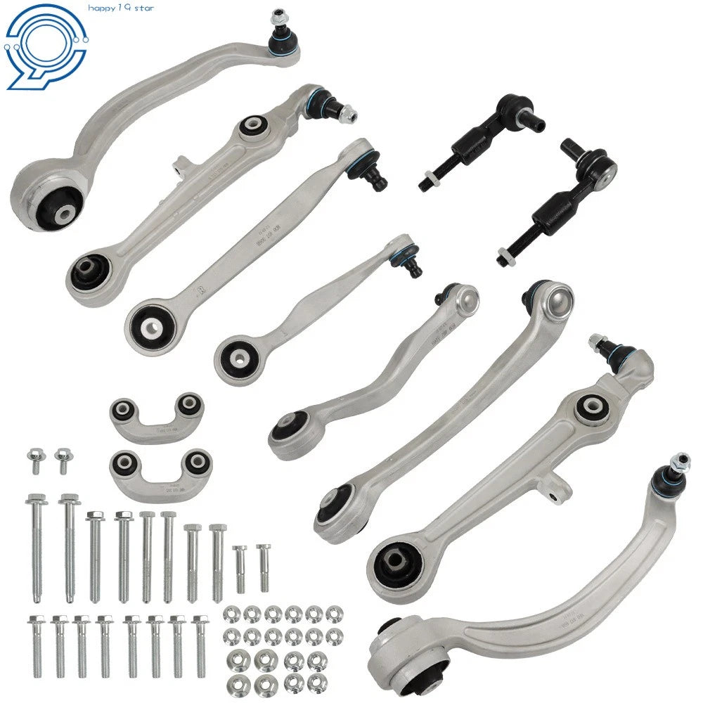 Set of 2 Front Upper & Lower Control Arms for Audi A4 Quattro (2000–2004)