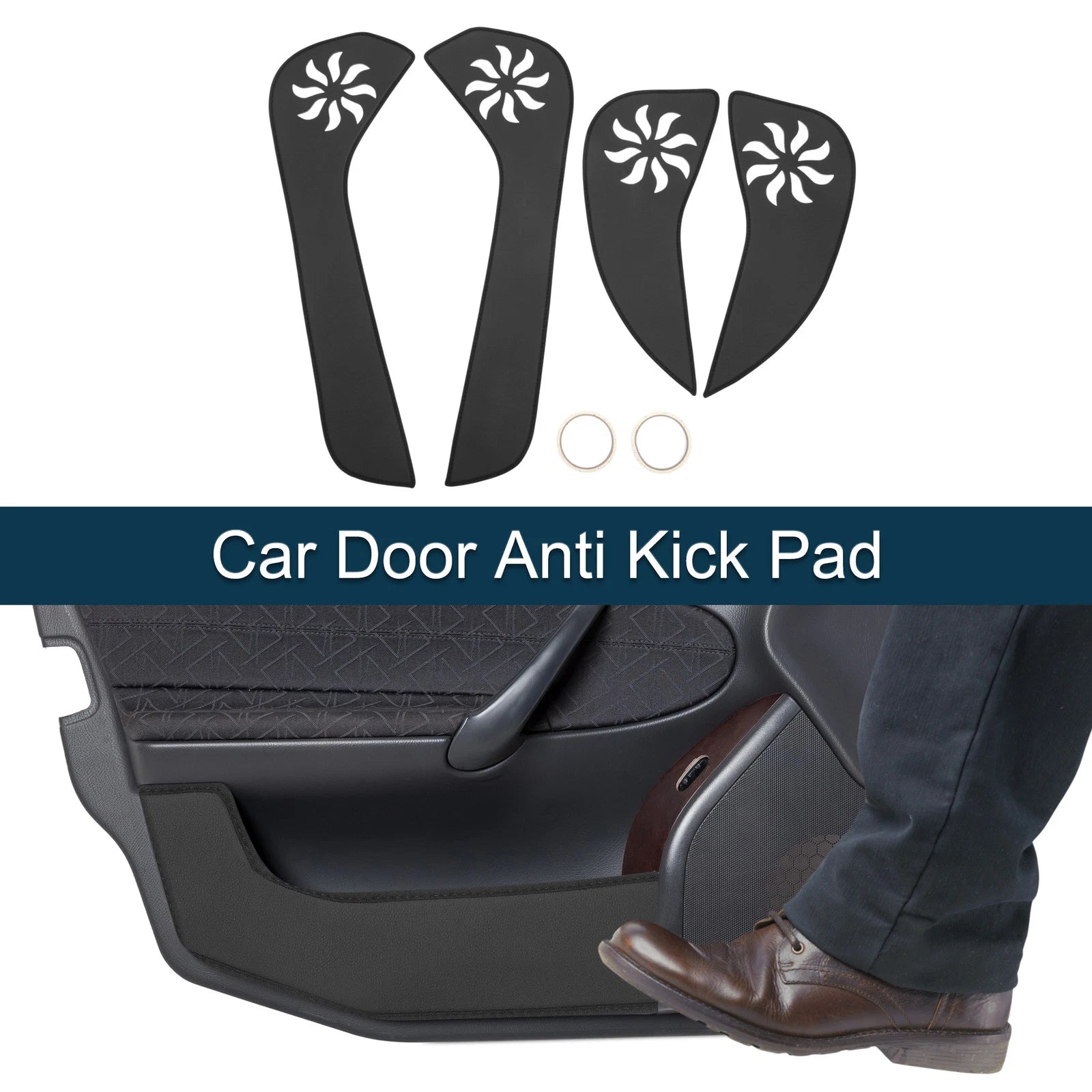 Set of 1 Car Door Anti Kick Pad Sticker Protector for Toyota Yaris 