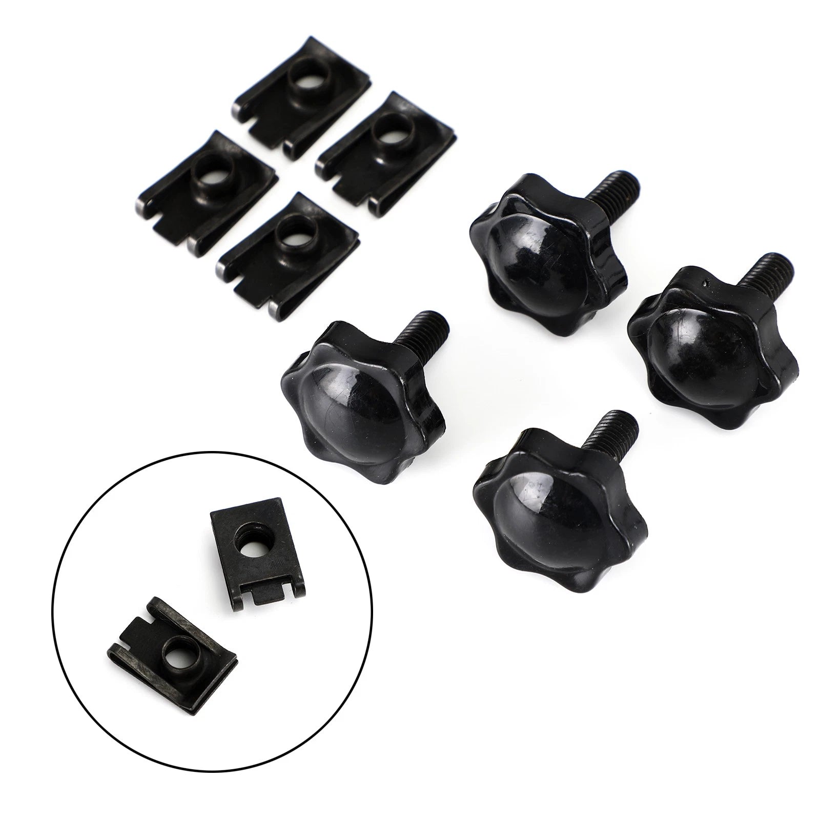 Set of 4 Saddlebag Lever Lock Bolts Nuts for Harley Glide King Touring (1996–2019)