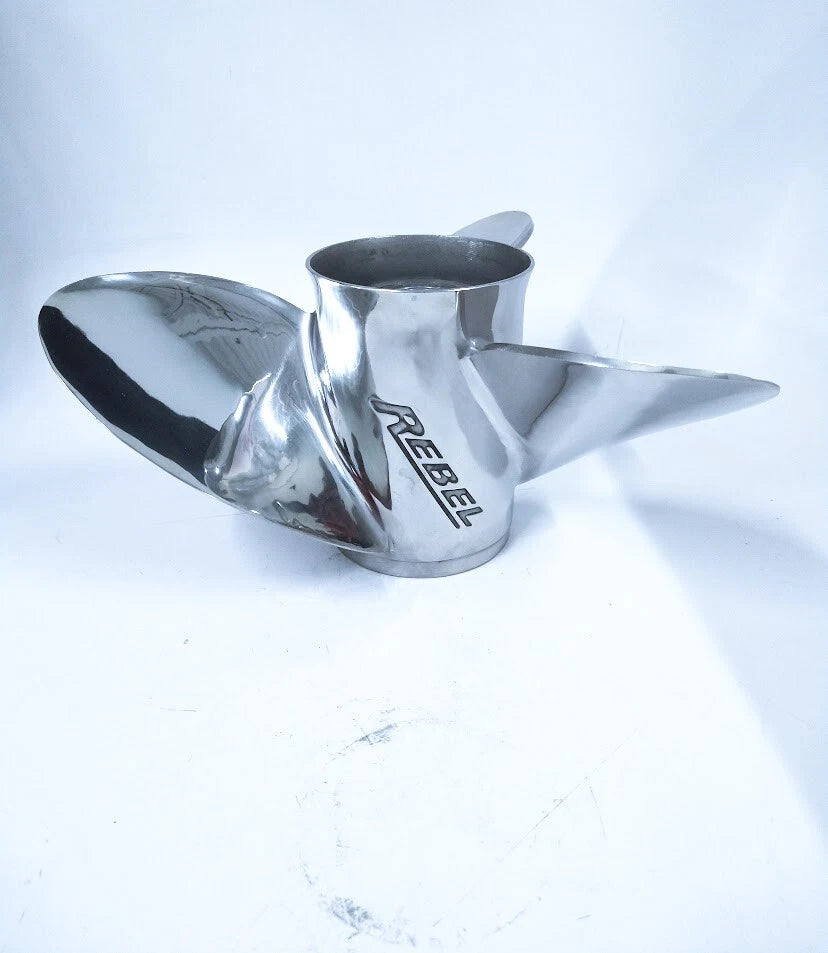 3X 15 x 21 Stainless Steel Rebel Propeller for Evinrude Johnson (LH)