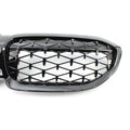 Front Bumper Upper Mesh Grille for BMW 3 Series G20 (2019-2022) Glossy Black
