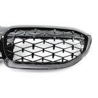 Front Bumper Upper Mesh Grille for BMW 3 Series G20 (2019-2022) Glossy Black