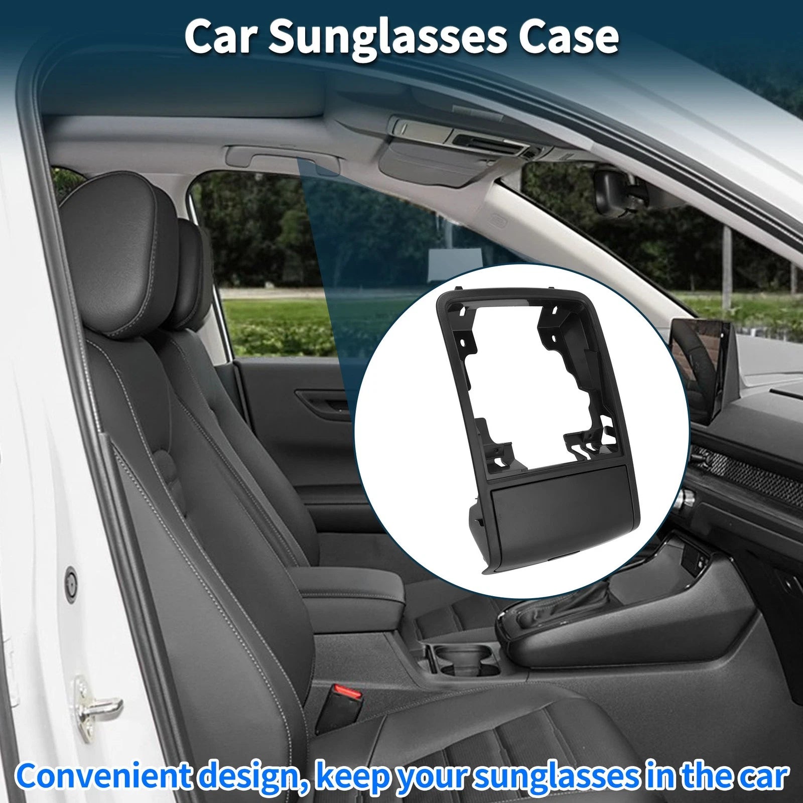 Car Sunglasses Case for Volkswagen Jetta/Vento MK6 (2011–2014) Black