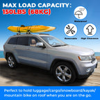 Cross Bar Roof Rack for Jeep Grand Cherokee (2011–2022) - Aluminum, Black