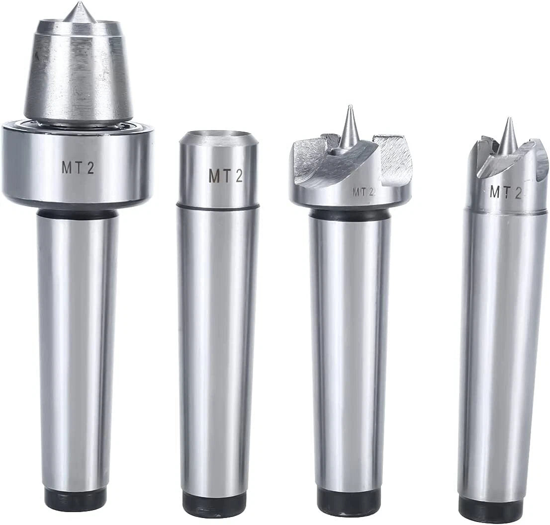 4 Pack Live Center Drive Spur Cup Set for MT2 Wood Lathe