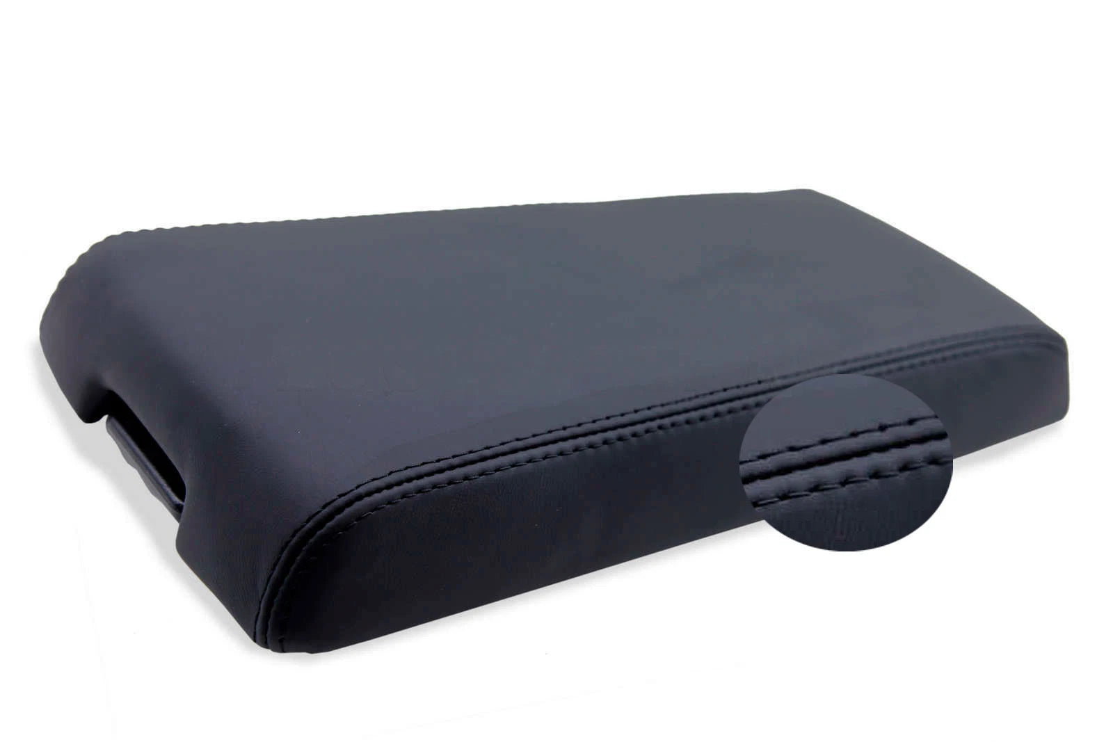 Center Console Armrest Cover for Dodge Nitro (2007–2011) Black Leather