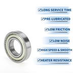 6208ZZ Deep Groove Ball Bearing for Scooter Skateboard (40x80x18mm)