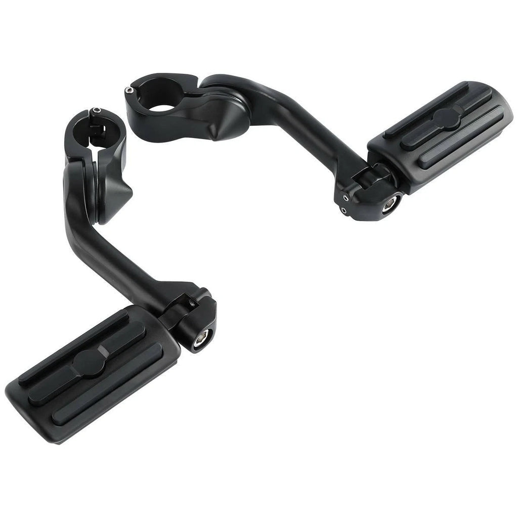 1-1/4" Matte Highway Footpeg Long Angled Mount for Harley Sportster (883–1200)