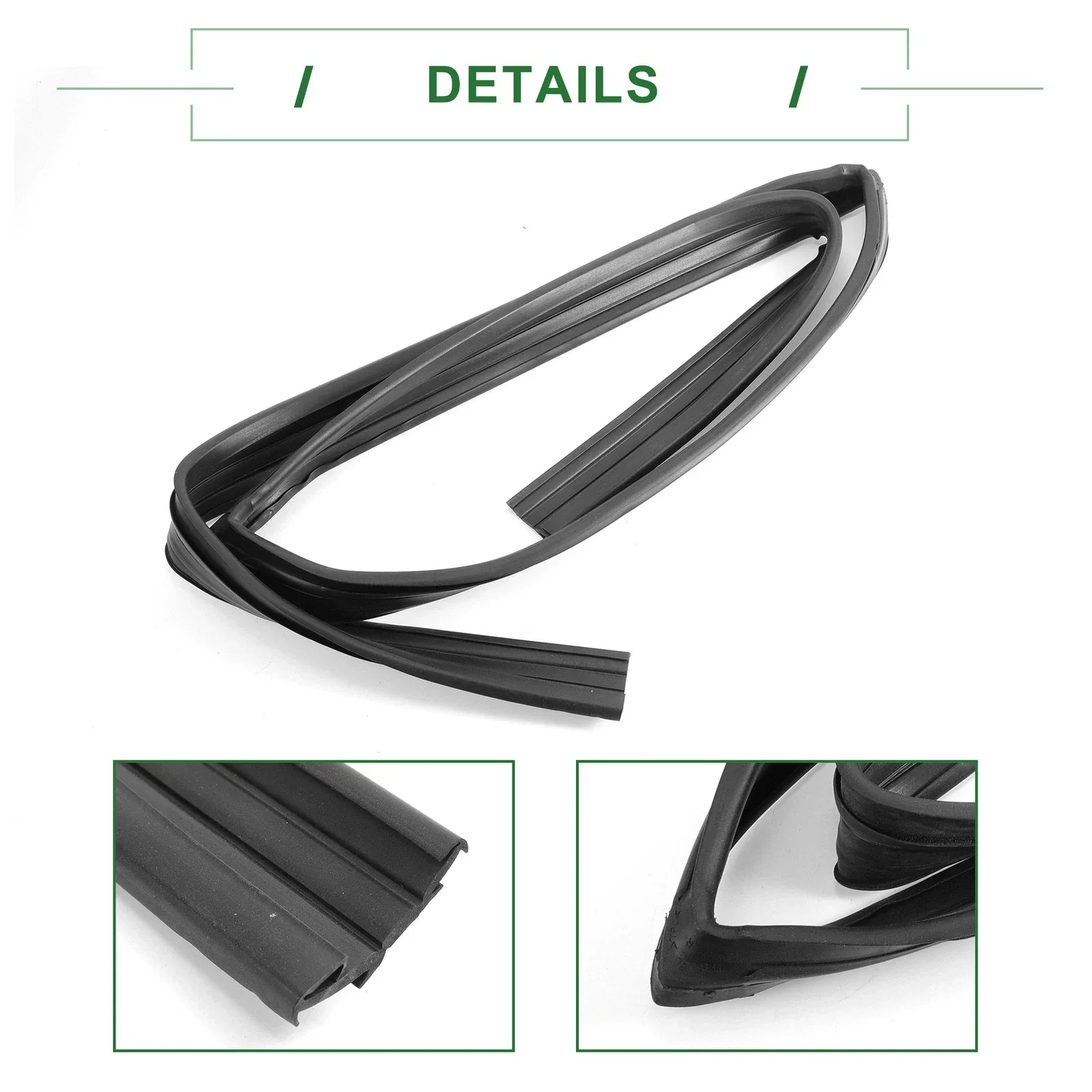 Rear Left Door Window Run Channel Seal Strip for Honda Fit (2007-2019)