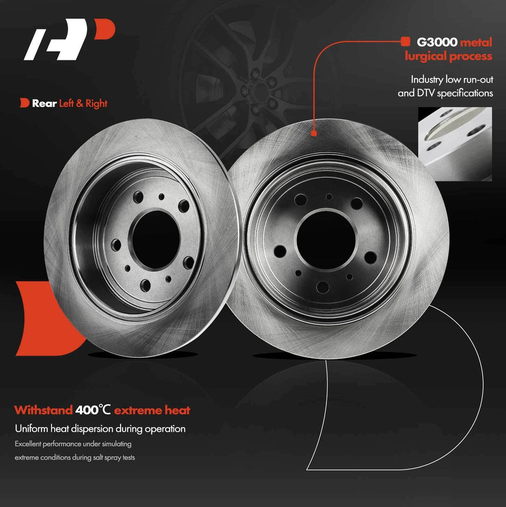 Rear Disc Brake Rotors for Chevy Impala, Buick LaCrosse (2006–2010)