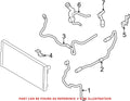 Upper Radiator Coolant Hose for BMW (Genuine OEM 17127580957)