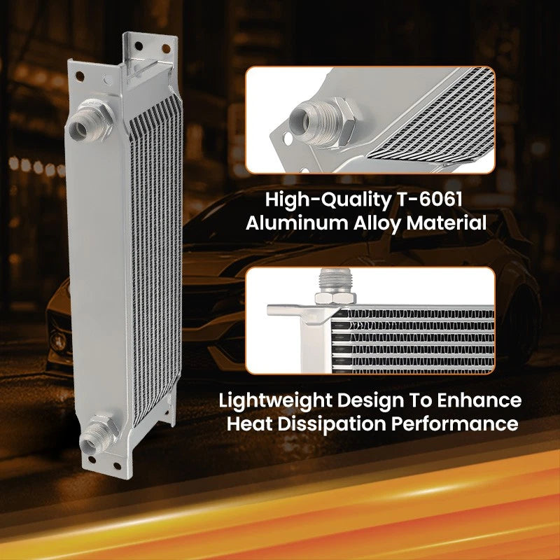 Oil Cooler & Filter Relocation Kit for Universal 13 Row AN10 Engine