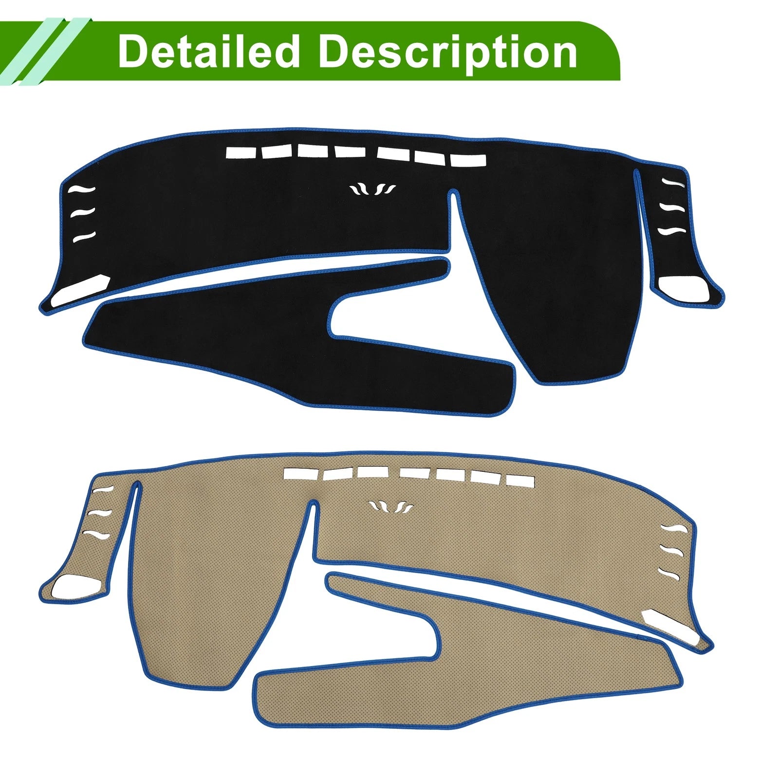 Dashboard Cover Mat for Lexus UX250H (2019–2020) Sun Protector Black Blue