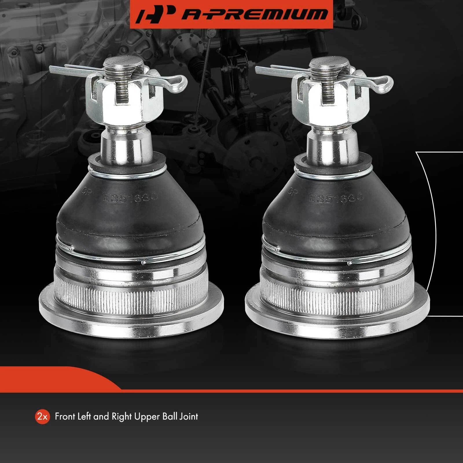 2X Front Upper Ball Joint for Nissan Xterra Frontier (1998-2004)
