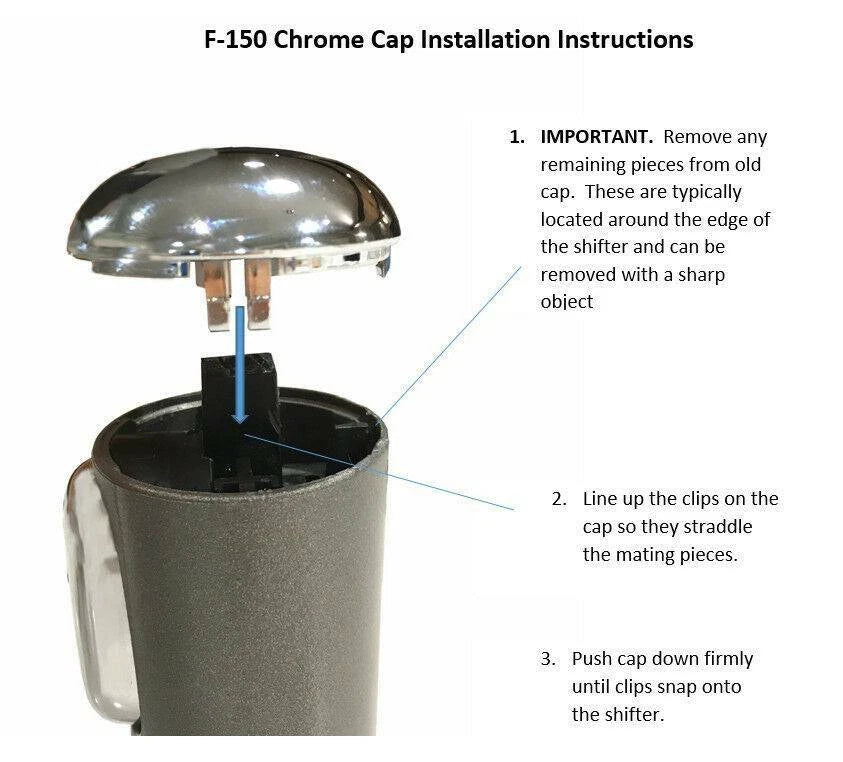 Chrome Shifter Knob Cap for Ford F-150 (2004–2006)