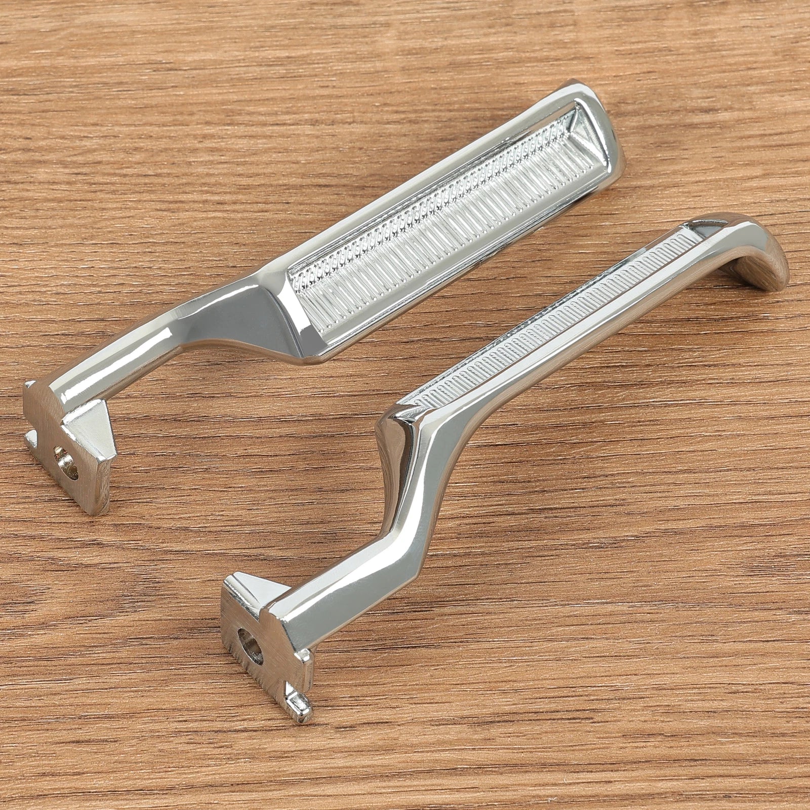 Set of 2 Silver Metal Inside Door Handles LH RH for Ford F150 F250 F350 Bronco (1987–1996)