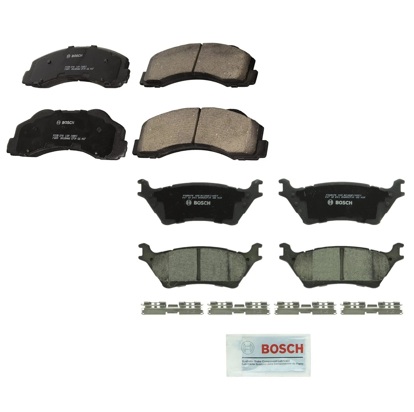 Set of 4 Bosch QuietCast Ceramic Brake Pads for Ford F-150