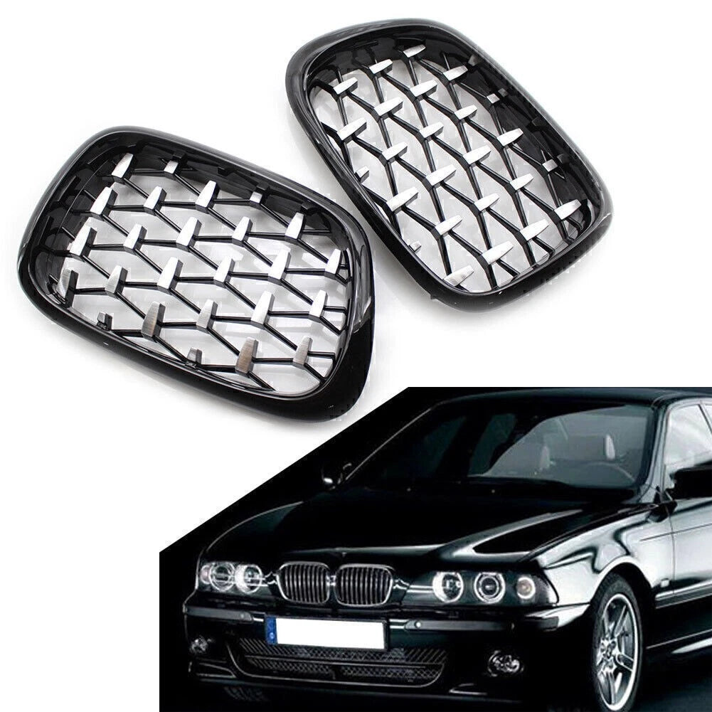Honeycombe Style Mesh Front Bumper Grille for BMW E39 5-Series (1999–2003)