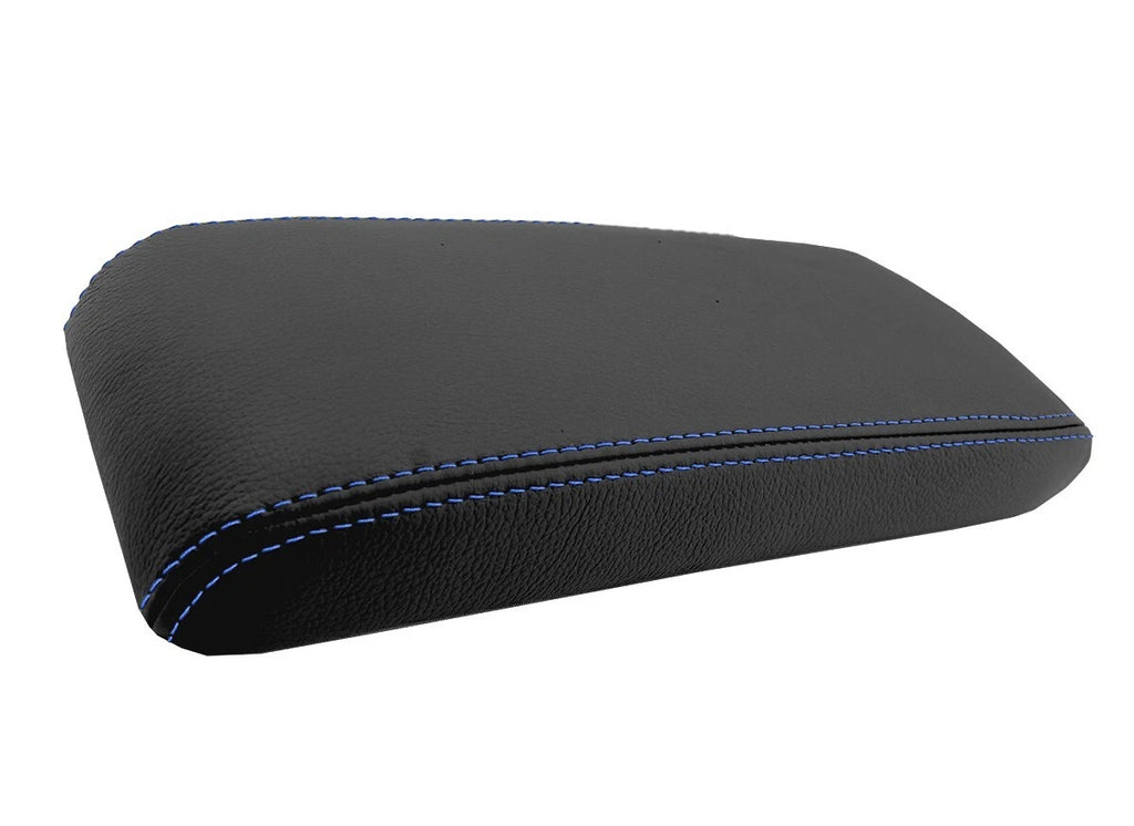 Leather Synthetic Console Armrest Cover for Honda Accord (1994–1997) Blue Stitch