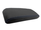Leather Synthetic Console Armrest Cover for Honda Accord (1994–1997) Blue Stitch