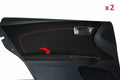 Rear Door Panel Armrest Cover Carbon Fiber for Toyota Avalon (2013–2018)
