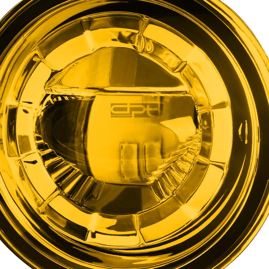 3.5" Round Aluminum Housing Yellow 5W LED Fog Light Lamp + Mount